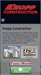 Mobile Screenshot of knoppconstruction.net