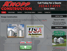 Tablet Screenshot of knoppconstruction.net